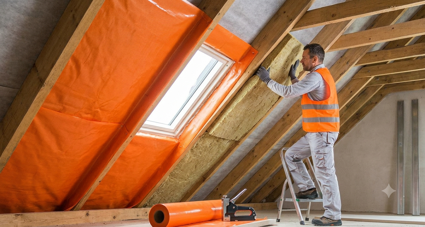 Dachgeschossausbau & Dämmarbeiten